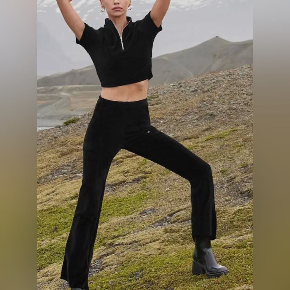 Alo high waist flare micro corduroy pant
